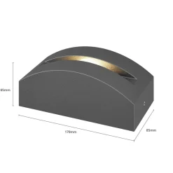 Marka LED-udendørslampe, mørkegrå aluminium^Lucande Sale