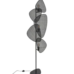 Gulvlampe Screen, sort, rattan, 179 cm høj^MARKET SET Outlet