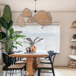 hængelampe Screen XL, 60 cm, natur, rattan^MARKET SET Sale