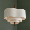 MARKET SET Pendellamper>Pebble tekstil-hængelampe creme Ø 58 cm
