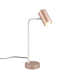 Marley bordlampe, brun/lysegrå, højde 45 cm, metal^Trio Lighting Clearance
