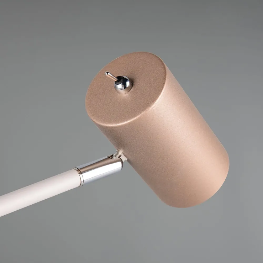 Marley bordlampe, brun/lysegrå, højde 45 cm, metal^Trio Lighting Clearance