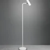 Trio Lighting Marley gulvlampe, hvid, højde 151 cm, metal