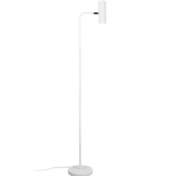 Trio Lighting Marley gulvlampe, hvid, højde 151 cm, metal