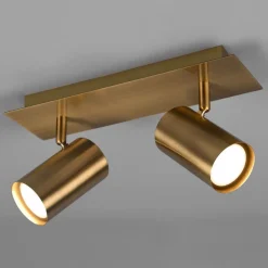 Trio Lighting Marley loftspot, antik messing, 2 lyskilder