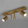 Trio Lighting Gang|Loftlamper>Marley loftspot, antik messing, 3 lyskilder