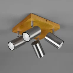 Trio Lighting Marley loftspot, mat nikkel, 4 lyskilder