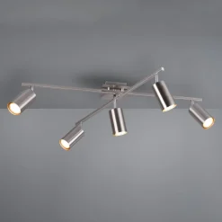 Trio Lighting Loftlamper|Spotlights>Marley loftspot, mat nikkel 5 lyskilder