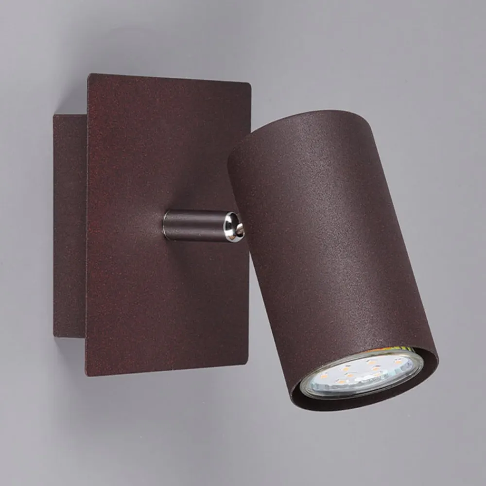 Marley vægspot i rustfarvet metal^Trio Lighting Discount