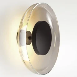 MARSET Væglamper|Væglamper>Aura LED-væglampe, Ø 25 cm, røggrå