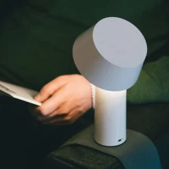 Bicoca LED-bordlampe, batteri, perlehvid^MARSET Hot