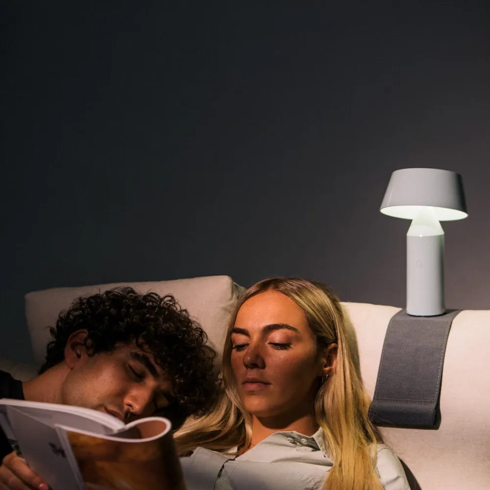 Bicoca LED-bordlampe, batteri, perlehvid^MARSET Hot