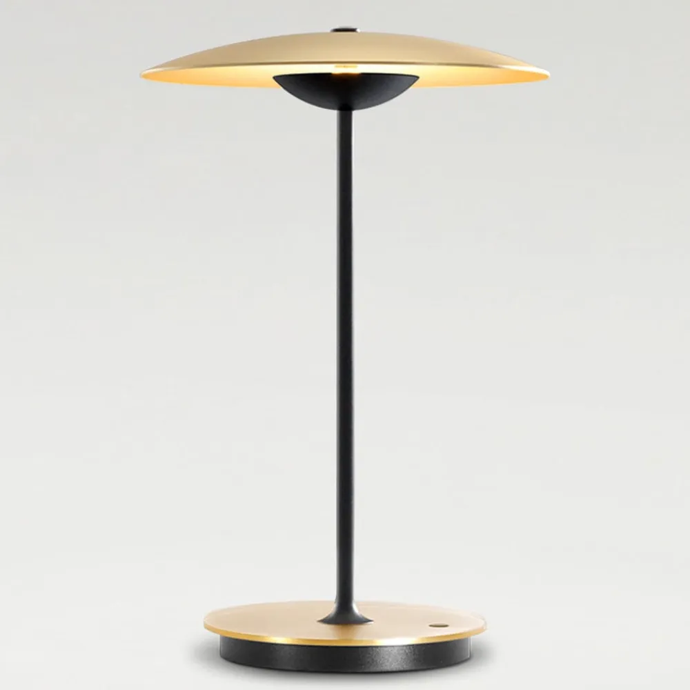 MARSET Bordlamper>LED-bordlampe Ginger, aluminium, messing, dæmpbar.