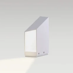 MARSET LED-sokkellampe Domus, højde 26 cm, hvid, aluminium