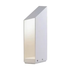 LED-sokkellampe Domus, højde 37 cm, hvid, aluminium^MARSET Best