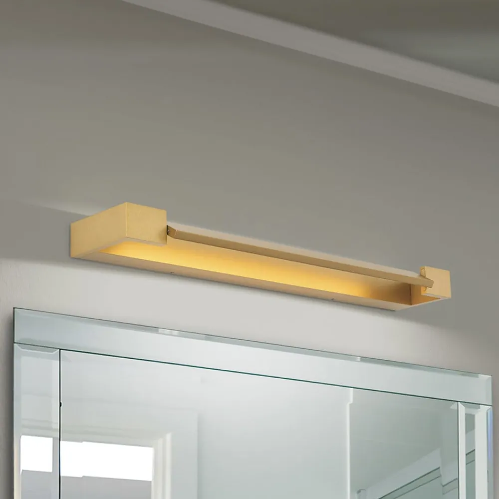 ORION Marylin væglampe til badeværelset, længde 60 cm, guld, aluminium