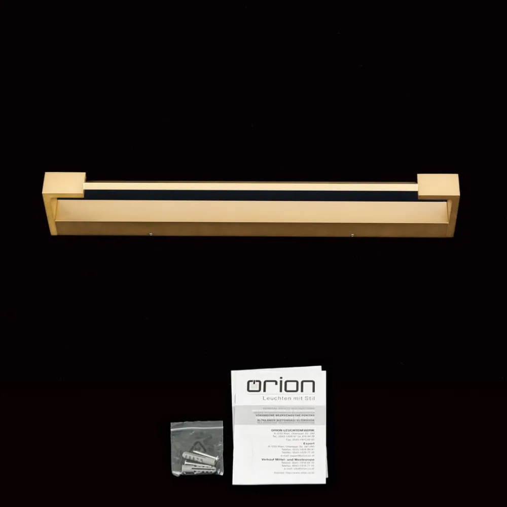 ORION Marylin væglampe til badeværelset, længde 60 cm, guld, aluminium