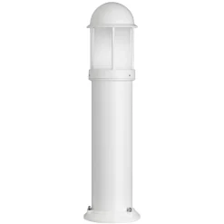 LCD Mason pulverlakeret gadelampe, hvid