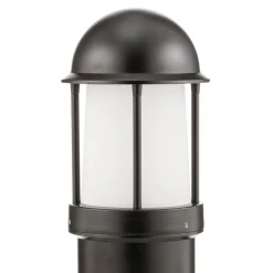 LCD Mason pulverlakeret gadelampe, sort