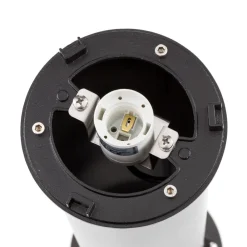 LCD Mason pulverlakeret gadelampe, sort