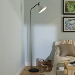 Matlock gulvlampe, højde 158 cm, grå/sort^EGLO Hot