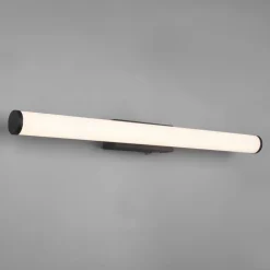 Trio Lighting Mattimo LED-væglampe, bredde 60 cm, sort, afbryder