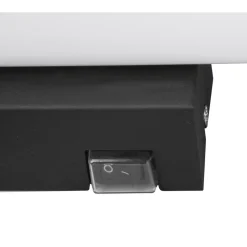 Trio Lighting Mattimo LED-væglampe, bredde 60 cm, sort, afbryder