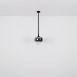 Maxy hængelampe, Ø 48 cm, røggrå, glas, 3 lyskilder.^Globo Outlet