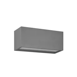 Trio Lighting Mayenne udendørs væglampe, antracit, up- & downlight, kantet