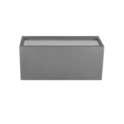 Trio Lighting Mayenne udendørs væglampe, antracit, up- & downlight, kantet