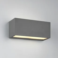 Trio Lighting Mayenne udendørs væglampe, antracit, up- & downlight, kantet