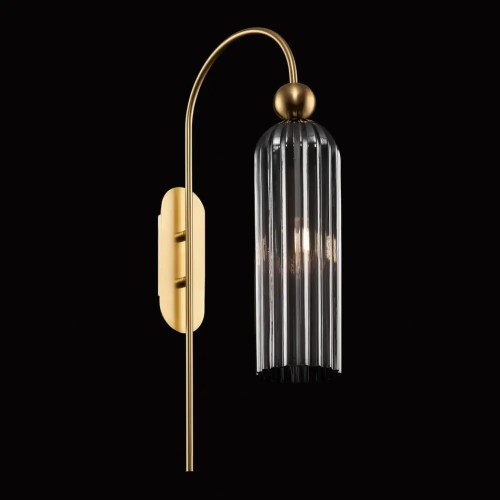 Maytoni Arbejdsrum/Kontor|Væglamper>Antic væglampe, glasskærm i grå