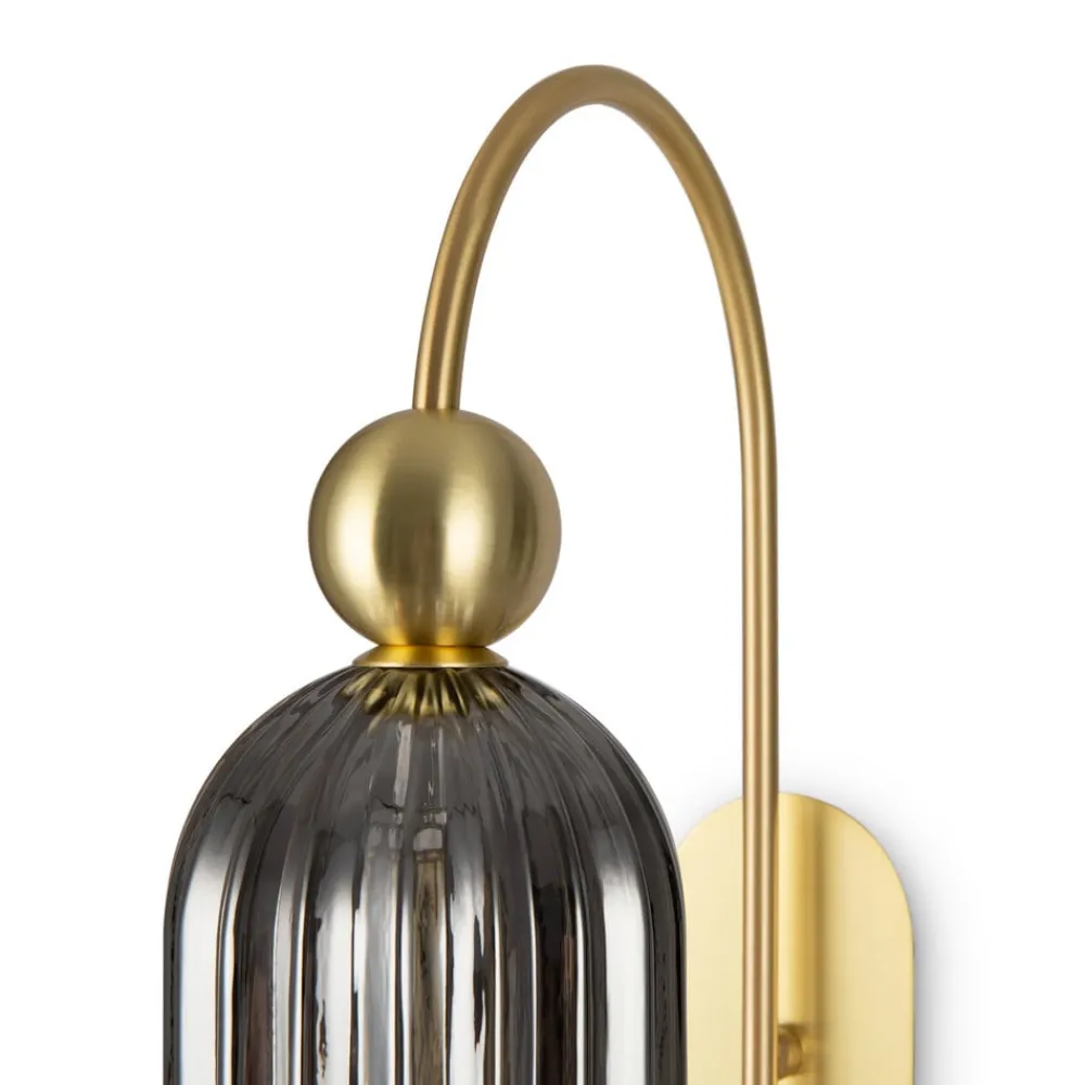 Maytoni Arbejdsrum/Kontor|Væglamper>Antic væglampe, glasskærm i grå