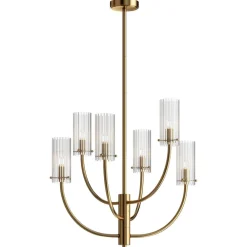 Arco hængelampe med 6 glasskærme^Maytoni Online