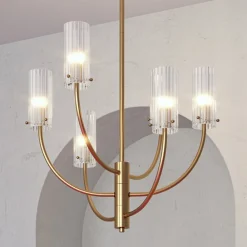 Arco hængelampe med 6 glasskærme^Maytoni Online