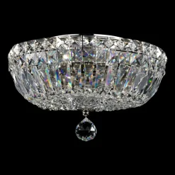 Maytoni Basfor loftlampe, nikkelfarvet, Ø 30 cm, 3 x E14