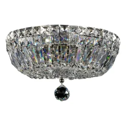 Maytoni Basfor loftlampe, nikkelfarvet, Ø 30 cm, 3 x E14