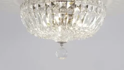 Maytoni Basfor loftlampe, nikkelfarvet, Ø 30 cm, 3 x E14