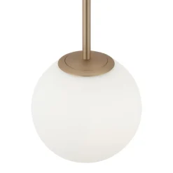 Maytoni Basic form pendel, hvid/guld, 1-lys.