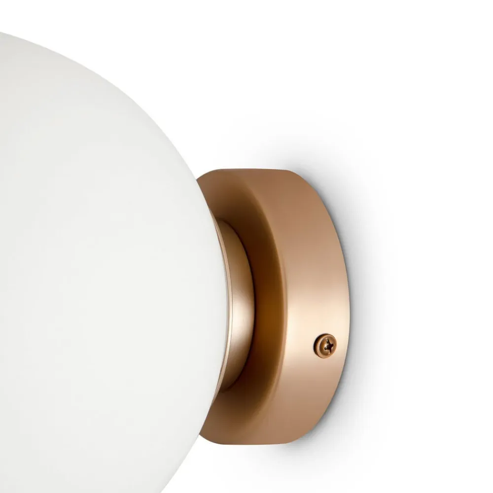 Maytoni Basic form væglampe, hvid/guld