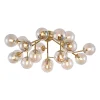 Maytoni Loftlamper>Dallas loftlampe, 20 glaskugler, guld