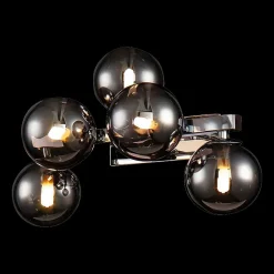 Dallas væglampe med 5 glaskugler, krom^Maytoni Discount