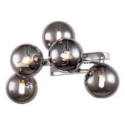 Dallas væglampe med 5 glaskugler, krom^Maytoni Discount