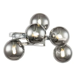 Dallas væglampe med 5 glaskugler, krom^Maytoni Discount