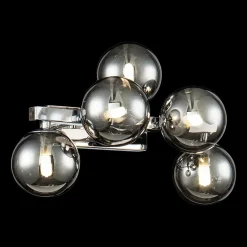 Dallas væglampe med 5 glaskugler, krom^Maytoni Discount