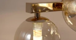 Dallas væglampe med 9 glaskugler, guld^Maytoni Hot