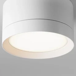 Maytoni downlight Hoop, hvid, højde 5 cm, Ø 8,5 cm, aluminium, GX53