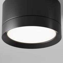downlight Hoop, sort, højde 5 cm Ø 8,5 cm aluminium GX53^Maytoni Online