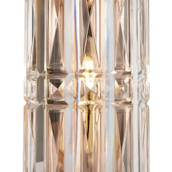 Facet væglampe, højde 25 cm, guldfarvet, glas, E14^Maytoni Discount