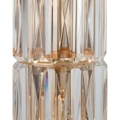 Maytoni Facet væglampe, højde 75,2 cm, guldfarvet, glas